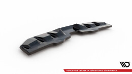 Mittlerer Cup Diffusor Heck Ansatz passend für V.2 Subaru WRX STI Mk1 schwarz Hochglanz