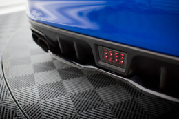 Mittlerer Cup Diffusor Heck Ansatz V.2 für Subaru WRX STI Mk1  schwarz Hochglanz