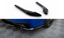 Heck Ansatz Flaps Diffusor V.2 passend für Subaru WRX STI Mk1 schwarz Hochglanz