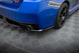 Heck Ansatz Flaps Diffusor V.2 passend für Subaru WRX STI Mk1 schwarz Hochglanz