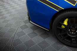 Heck Ansatz Flaps Diffusor V.2 passend für Subaru WRX STI Mk1 schwarz Hochglanz