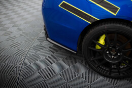 Heck Ansatz Flaps Diffusor V.2 passend für Subaru WRX STI Mk1 schwarz Hochglanz