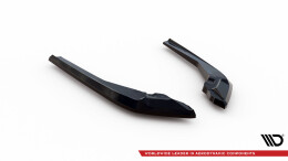 Heck Ansatz Flaps Diffusor V.2 passend für Subaru WRX STI Mk1 schwarz Hochglanz