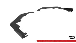 Front Stoßstange Flaps passend für Subaru WRX STI Mk1 FL schwarz Hochglanz
