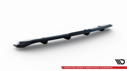 Mittlerer Cup Diffusor Heck Ansatz DTM Look passend für Kia Ceed GT Mk3 Facelift schwarz Hochglanz