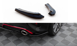 Heck Ansatz Flaps Diffusor passend für Kia Ceed GT Mk3 Facelift schwarz Hochglanz