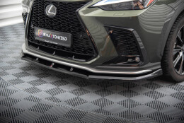 Cup Spoilerlippe Front Ansatz V.1 passend für Lexus NX F-Sport Mk2 schwarz Hochglanz