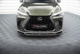 Cup Spoilerlippe Front Ansatz V.2 passend für Lexus NX F-Sport Mk2 schwarz Hochglanz