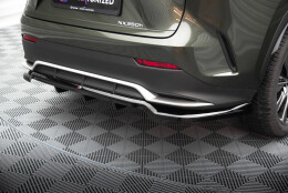Mittlerer Cup Diffusor Heck Ansatz DTM Look passend für Lexus NX F-Sport Mk2 schwarz Hochglanz