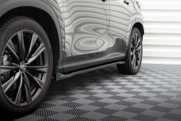 Seitenschweller Ansatz Cup Leisten passend für Lexus NX F-Sport Mk2 schwarz Hochglanz