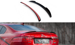 Heck Spoiler Aufsatz Abrisskante passend für Jaguar XE R-Dynamic X760 Facelift schwarz Hochglanz