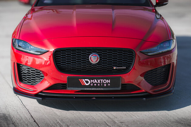 Cup Spoilerlippe Front Ansatz passend für Jaguar XE R-Dynamic X760 Facelift schwarz Hochglanz