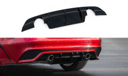 Heck Ansatz Diffusor für Jaguar XE R-Dynamic X760 Facelift schwarz Hochglanz