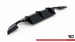Heck Ansatz Diffusor passend für Jaguar XE R-Dynamic X760 Facelift schwarz Hochglanz