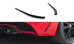 Heck Ansatz Flaps Diffusor passend für Jaguar XE R-Dynamic X760 Facelift schwarz Hochglanz
