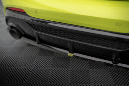 Mittlerer Cup Diffusor Heck Ansatz passend für V.2 BMW M135i F40 schwarz Hochglanz