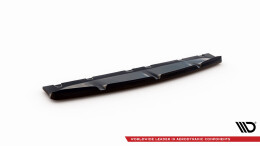Mittlerer Cup Diffusor Heck Ansatz passend für V.2 BMW M135i F40 schwarz Hochglanz