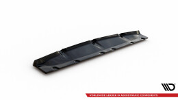 Mittlerer Cup Diffusor Heck Ansatz passend für V.2 BMW M135i F40 schwarz Hochglanz