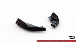 Heck Ansatz Flaps Diffusor V.8 passend für (passend für heckansatz v.1) BMW 1er M-Paket / M135i F40 schwarz Hochglanz