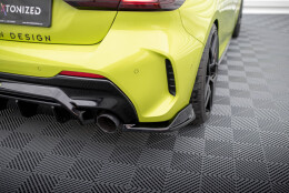 Street+ Heck Ansatz Flaps V.8 passend für BMW 1er M-Paket / M135i / 128ti F40 schwarz Hochglanz
