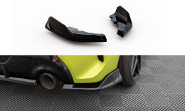 Heck Ansatz Flaps Diffusor V.9 passend für BMW 1er M-Paket / M135i F40 schwarz Hochglanz