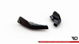 Heck Ansatz Flaps Diffusor V.9 passend für BMW 1er M-Paket / M135i F40 schwarz Hochglanz