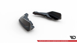 Heck Ansatz Flaps Diffusor V.9 passend für BMW 1er M-Paket / M135i F40 schwarz Hochglanz