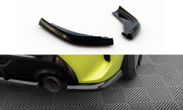 Heck Ansatz Flaps Diffusor V.1 passend für1 BMW 1er M-Paket / M135i F40 schwarz Hochglanz