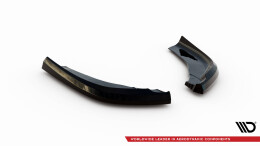 Heck Ansatz Flaps Diffusor V.1 passend für1 BMW 1er M-Paket / M135i F40 schwarz Hochglanz