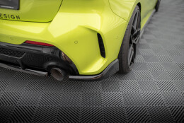 Heck Ansatz Flaps Diffusor V.1 passend für2 BMW 1er M-Paket / M135i F40 schwarz Hochglanz