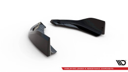 Heck Ansatz Flaps Diffusor V.1 passend für2 BMW 1er M-Paket / M135i F40 schwarz Hochglanz