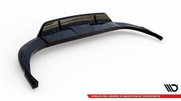 Mittlerer Cup Diffusor Heck Ansatz DTM Look passend für Audi Q8 S-Line Mk1 schwarz Hochglanz