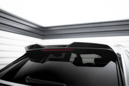 Höher Heck Spoiler Aufsatz Abrisskante 3D für Audi Q8 / SQ8 / Q8 S-Line Mk1 schwarz Hochglanz