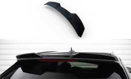 Oberer Heck Spoiler Aufsatz Abrisskante 3D passend für Audi Q8 / SQ8 / Q8 S-Line Mk1 schwarz Hochglanz