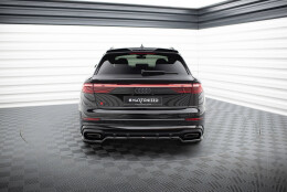 Oberer Heck Spoiler Aufsatz Abrisskante 3D passend für Audi Q8 / SQ8 / Q8 S-Line Mk1 schwarz Hochglanz