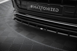 Cup Spoilerlippe Front Ansatz V.2 passend für Audi SQ8 / Q8 S-Line Mk1 schwarz Hochglanz