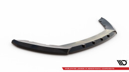 Cup Spoilerlippe Front Ansatz V.1 passend für Seat Leon Mk3 Facelift schwarz Hochglanz