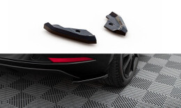 Heck Ansatz Flaps Diffusor V.1 für Seat Leon Mk3 Facelift schwarz Hochglanz