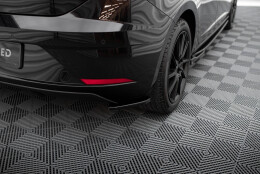 Heck Ansatz Flaps Diffusor V.1 passend für Seat Leon Hatchback Mk3 Facelift schwarz Hochglanz