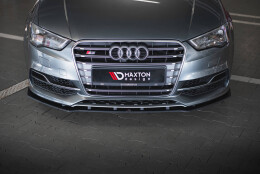 Street Pro Cup Spoilerlippe Front Ansatz passend für Audi S3 / A3 S-Line Limousine 8V SCHWARZ