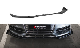 Street Pro Cup Spoilerlippe Front Ansatz passend für Audi S3 / A3 S-Line Limousine 8V rot+ Hochglanz Flaps