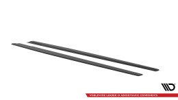 Street Pro Seitenschweller Ansatz Cup Leisten passend für Audi S3 / A3 S-Line Limousine 8V rot