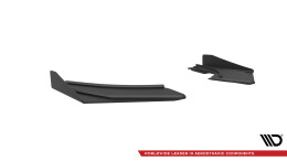 Street Pro Heck Ansatz Flaps Diffusor + Flaps für Audi S3 Limousine 8V schwarz Hochglanz