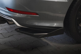 Street Pro Heck Ansatz Flaps Diffusor für Audi S3 Limousine 8V SCHWARZ+ HOCHGLANZ FLAPS