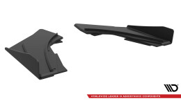 Street Pro Heck Ansatz Flaps Diffusor passend für Audi S3 Limousine 8V SCHWARZ+ HOCHGLANZ FLAPS