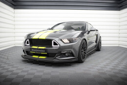 Street Pro Cup Spoilerlippe Front Ansatz passend für Ford Mustang GT Mk6 SCHWARZ