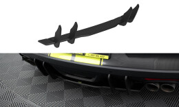 Street Pro Heckschürze Heck Ansatz Diffusor passend für Ford Mustang GT Mk6 schwarz-rot