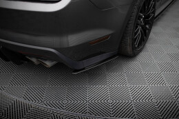 Street Pro Heck Ansatz Flaps Diffusor für Ford Mustang GT Mk6 SCHWARZ