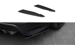 Street Pro Heck Ansatz Flaps Diffusor für Ford Mustang GT Mk6 SCHWARZ