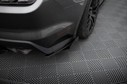 Street Pro Heck Ansatz Flaps Diffusor für Ford Mustang GT Mk6 schwarz+ Hochglanz Flaps